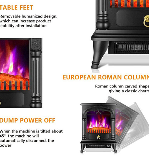 Outdoor Patio Heater with Bluetooth Speaker