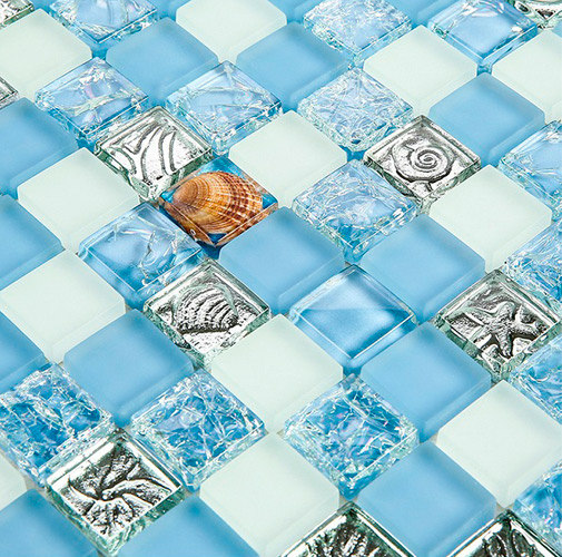 Brick Shell Glass Crystal Mosaic