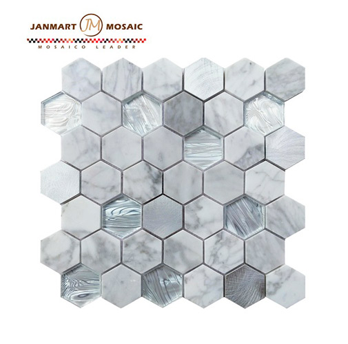 Mosaic Tile Hexagon Marble Tile