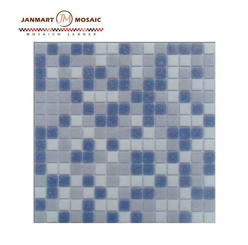 Ocean Blue Glass Ceramic Mosaic