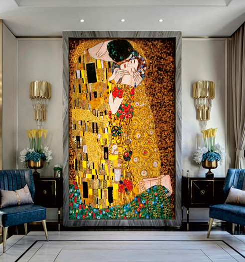 glass mosaic mural