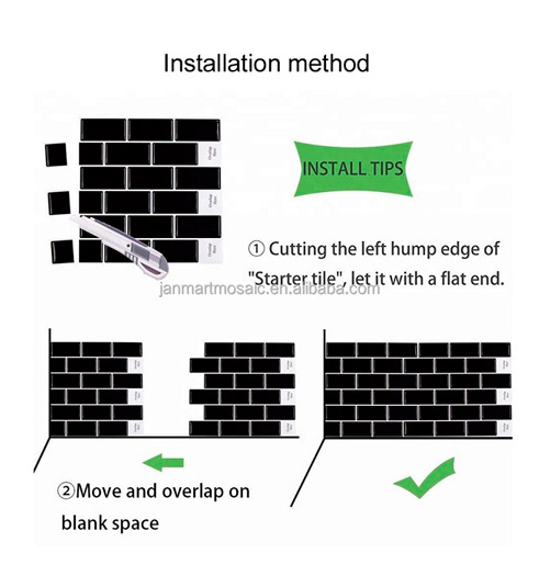 self adhesive peel and stick backsplash