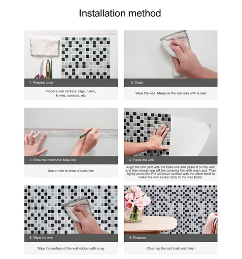 self adhesive peel and stick backsplash