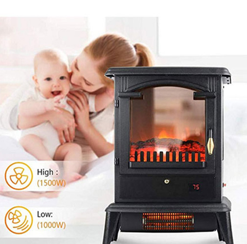 Electric Fireplace Stove Heater