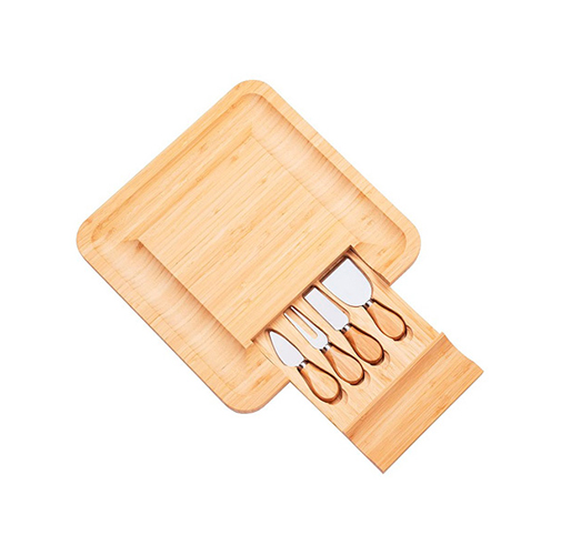 Bamboo Cheese Board Set