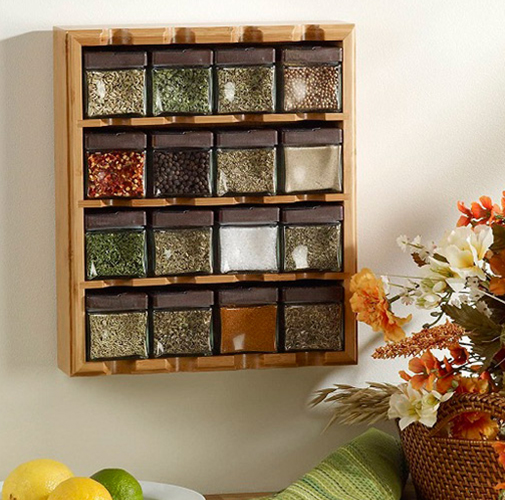 Bamboo Spice Rack