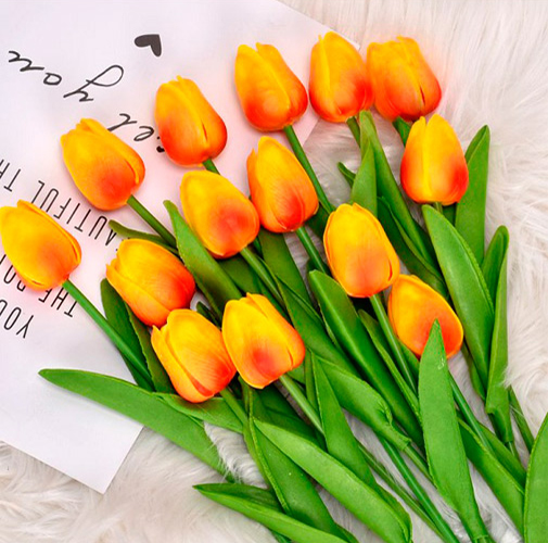 Pu Tulip Artificial Flowers