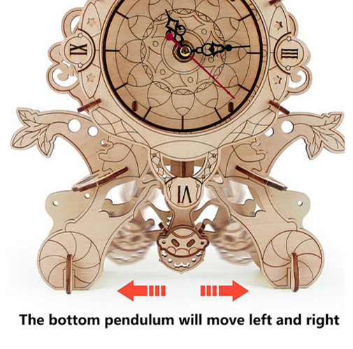 Wooden Puzzles Clock Model Kit