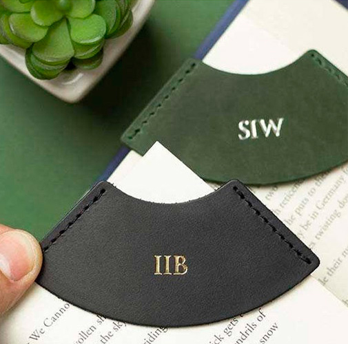 PU Leather Corner Page Marker Bookmarks