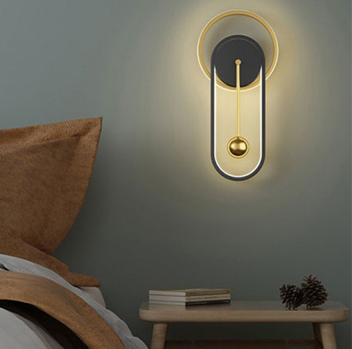 Nordic Clock Wall Lamp