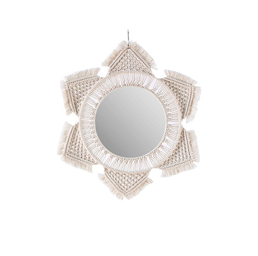 50CM Round Tassel Wall Hanging Mirror