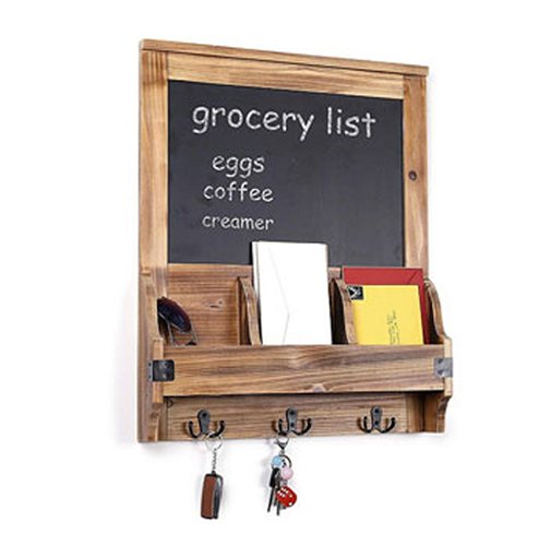 Rustic Blackboard Rack Key Holder